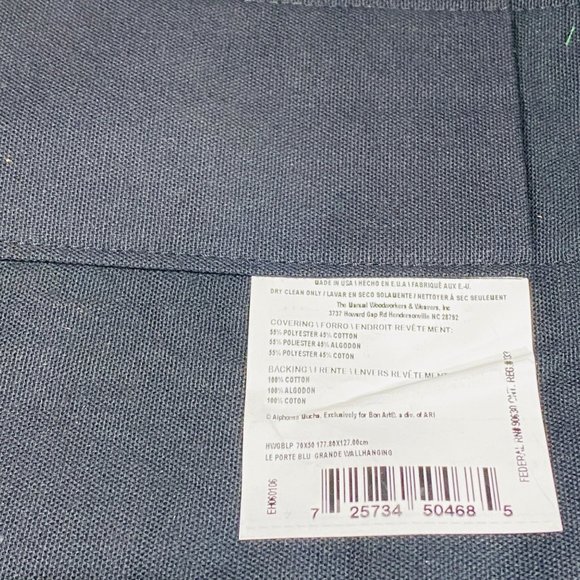 Le Porte Blue Mediterranean Village House Grande Tapestry Wall Hanging - Picture 2 of 2